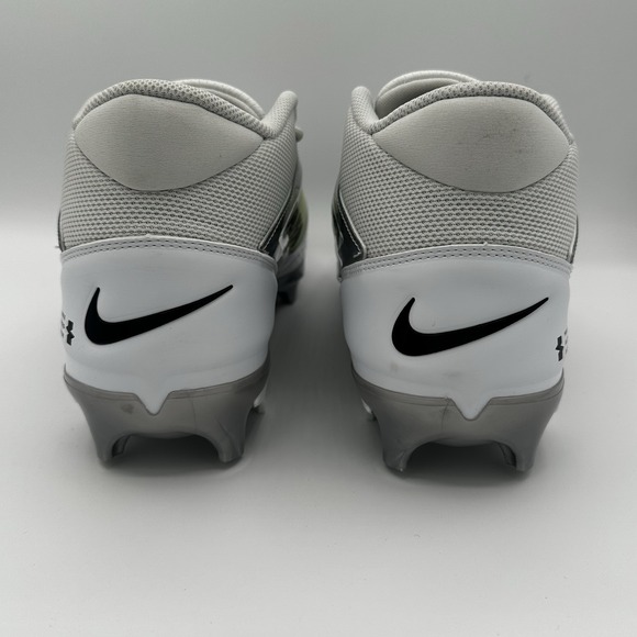 Size 12 Nike Alpha Menace 4 Pro Football Cleats White/Photon Dust FD7037-100 New - Picture 4 of 7